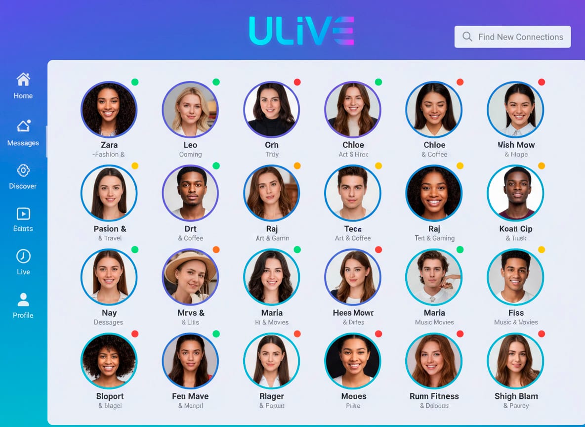 Ulive platform studio for online chat
